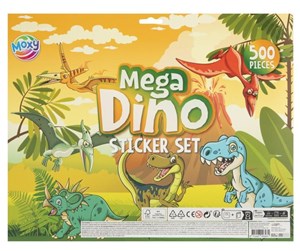 Kreative leker - Creative Craft Group Moxy - Mega Sticker Set Dino (500 pcs) - 100081