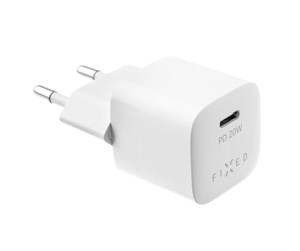 Mobil - Adaptere og ladere - FIXED Fast Mini Home Charger 20W USB-C PD White - FIXC20M-C-WH