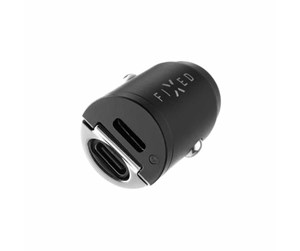 Mobil - Adaptere og ladere - FIXED Super Fast Car Charger 30W 2x USB-C PD Black - FIXCC30M-CC-BK