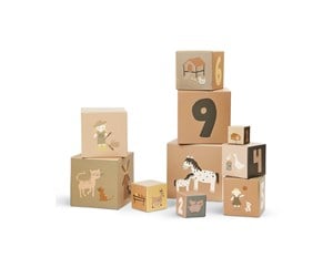 Babyleker - Smallstuff - Stacking Boxes 1-10 Farm and Dolls - 40032-07