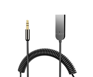 Mobil - Andre tilbehør - FIXED SIGNAL BT Audio Receiver 3.5mm Spiral cable Black - FIXSIG-AL-GR