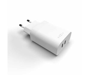 Mobil - Adaptere og ladere - FIXED Super Fast Charger 2xUSB-C PD 3.0 35W White - FIXC35-2C-WH