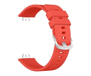 Smartklokke - Tilbehør - FIXED Silicone Strap for Huawei Watch FIT Red - FIXSSTB-1054-RD