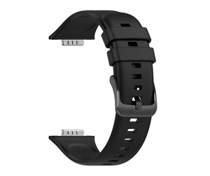 Smartklokke - Tilbehør - FIXED Silicone Strap for Huawei Watch FIT2 Black - FIXSSTB-1055-BK