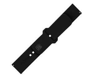 Smartklokke - Tilbehør - FIXED Silicone Strap Smartwatch Universal 20 mm Black - FIXSST2-20MM-BK