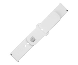 Smartklokke - Tilbehør - FIXED Silicone Strap Smartwatch Universal 20 mm White - FIXSST2-20MM-WH