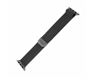 Smartklokke - Tilbehør - FIXED Mesh Strap for Apple Watch 42/44/45/49mm Black - FIXMEST-434-BK