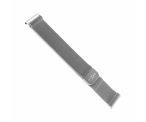 Smartklokke - Tilbehør - FIXED Mesh Strap for Smartwatch Universal 22 mm Silver - FIXMEST-22MM-SL