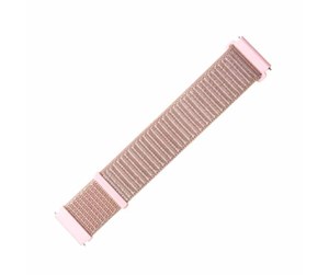 Smartklokke - Tilbehør - FIXED Nylon Strap for Smartwatch Universal 20mm RoseGold - FIXNST-20MM-ROGD