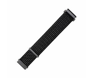 Smartklokke - Tilbehør - FIXED Nylon Strap for Smartwatch Universal 22 mm Black - FIXNST-22MM-REBK