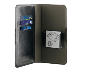 Mobil - Deksel og etui - Vivanco Universal L 3-card Wallet Case Black - 4008928623703