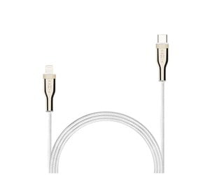 USB - FIXED METAL series USB-C/Lightning MFI cable 1.2m White - FIXDB-CL12-WH