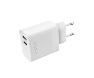 Mobil - Adaptere og ladere - FIXED Home Charger 2xUSB-A 17W White - FIXC17N-2U-WH