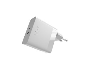 Mobil - Adaptere og ladere - FIXED Super Fast Charger 65W 2xUSB-C PD 3.0 White - FIXC65-2C-WH