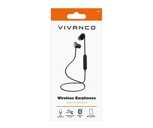 Hodetelefoner - Vivanco Bluetooth In-Ear Plugin Headset Black - 4008928617351