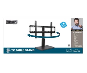 Skjermholder - Vivanco TV Table Stand <45kg/70" VESA 600 Black - 4008928392944