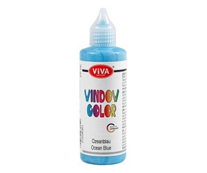 Kreative leker - Creativ Company Window Color Sticker and Glass Paint - Light Blue. 90ml - 304110