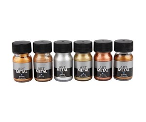 Kreative leker - Creativ Company Hobby Paint Metallic Colors 6x30ml - 30696