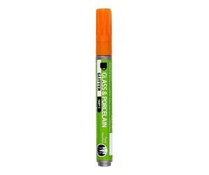 Kreative leker - Creativ Company Glass and Porcelain Pen Glitter Semi-Opaque - Orange - 31301