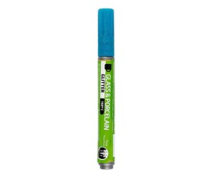 Kreative leker - Creativ Company Glass and Porcelain Pen Glitter Semi-Opaque - Turquoise - 31307