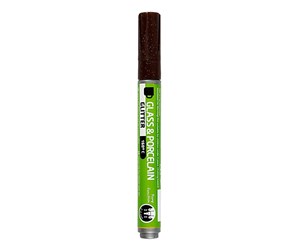 Kreative leker - Creativ Company Glass and Porcelain Pen Glitter Semi-Opaque - Brown - 31310