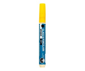 Kreative leker - Creativ Company Glass and Porcelain Pen Opaque - Yellow - 31321