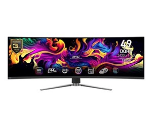 Skjerm - 49" MSI MPG 491CQPDE - 5120x1440 - 144Hz - OLED - DisplayHDR 400 True Black - 9S6-3FA84T-008