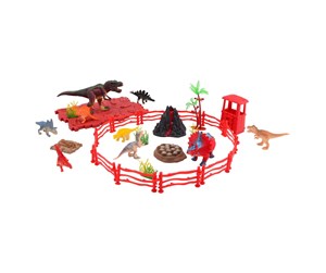 Figurer - Johntoy Dino Playset in Storage Box - 26865