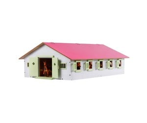 Dukker, Bamser & Utstyr - Kids Globe Horse stable with 9 boxes 1:32 - 610188