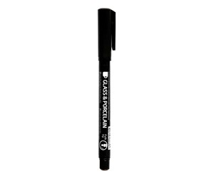 Kreative leker - Creativ Company Contour Pen for Glass and Porcelain Black Line thickness 1-3 mm - 31654