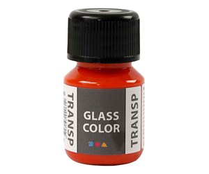 Kreative leker - Creativ Company Glass Color Transparent Paint - Orange 30ml - 31672