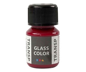 Kreative leker - Creativ Company Glass Color Transparent Paint - Pink 30ml - 31674