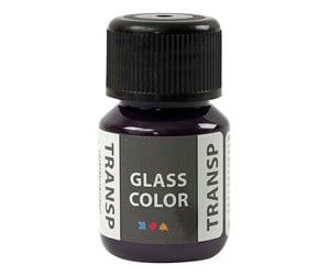 Kreative leker - Creativ Company Glass Color Transparent Paint - Violet 30ml - 31675