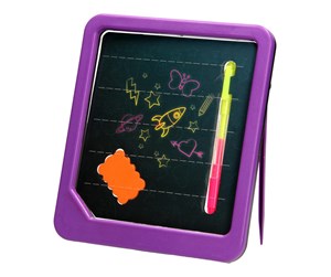 Kreative leker - Toi-Toys Neon Glow Drawing Board with Pen and Sponge - 48059A