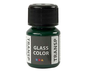 Kreative leker - Creativ Company Glass Color Transparent Paint - Brilliant Green 30ml - 31677