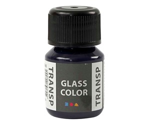 Kreative leker - Creativ Company Glass Color Transparent Paint - Navy Blue 30ml - 31678