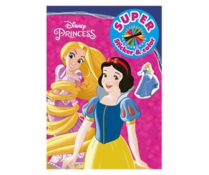 Hobbyartikler - Boek Specials Nederland BV Disney Princess Sticker & Color Coloring Book - 598496