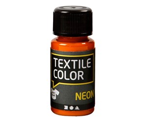 Kreative leker - Creativ Company Textile Color Opaque Textile Paint - Neon Orange 50ml - 342130