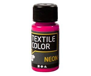 Kreative leker - Creativ Company Textile Color Opaque Textile Paint - Neon Pink 50ml - 342140