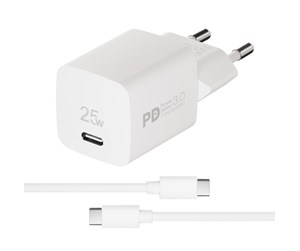 Mobil - Adaptere og ladere - Vivanco Super Fast Samsung 25W USB-C Charger w. 1.2m cable - 4008928642094