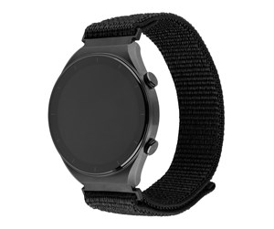 Smartklokke - Tilbehør - FIXED Nylon Strap for Smartwatch Universal 20 mm Black - FIXNST2-20MM-BK