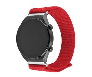 Smartklokke - Tilbehør - FIXED Nylon Strap for Smartwatch Universal 20 mm Red - FIXNST2-20MM-RD