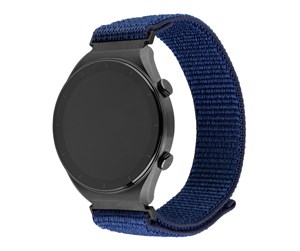 Smartklokke - Tilbehør - FIXED Nylon Strap for Smartwatch Univ. 20 mm Dark Blue - FIXNST2-20MM-DBL