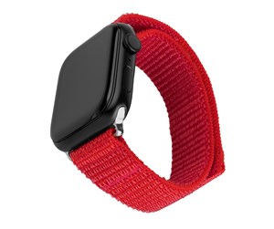 Smartklokke - Tilbehør - FIXED Nylon Strap for Apple Watch 42/44/45mm Red - FIXNST2-434-RD