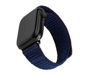 Smartklokke - Tilbehør - FIXED Nylon Strap for Apple Watch 42/44/45mm Dark Blue - FIXNST2-434-DBL