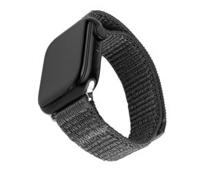 Smartklokke - Tilbehør - FIXED Nylon Strap for Apple Watch 42/44/45mm Dark Grey - FIXNST2-434-GR