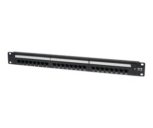 Tilbehør - Tripp Lite 24-Port Cat6 Cat5 Patch Panel Rackmount 110 Punch Down RJ45 Ethernet 1URM - patch panel - 1U - 19" - N252-024