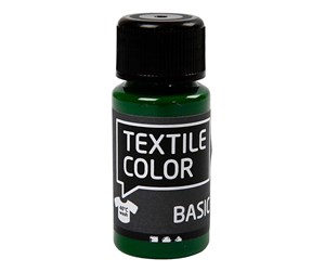 Kreative leker - Creativ Company Textile Color Semi-opaque Textile Paint - Grass Green 50ml - 34211