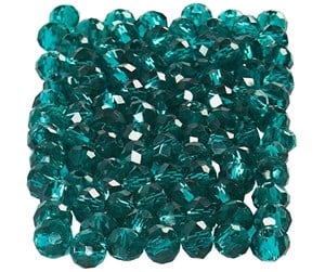 Kreative leker - Creativ Company Faceted Beads Emerald Green 100pcs. - 61664