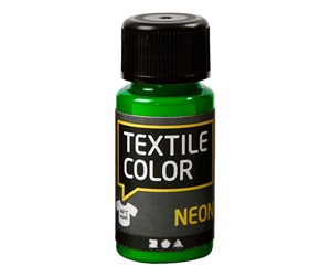 Kreative leker - Creativ Company Textile Color Opaque Textile Paint - Neon Green 50ml - 342260